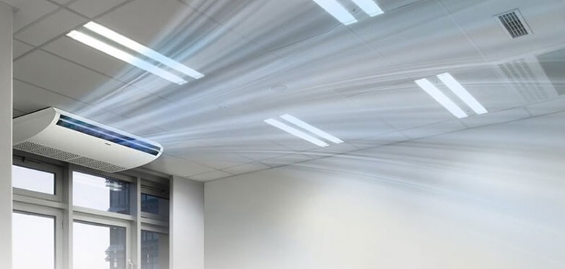 Cách vệ sinh máy lạnh áp trần 