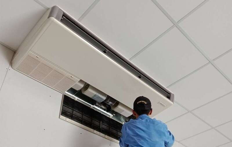Vệ sinh máy lạnh áp trần 